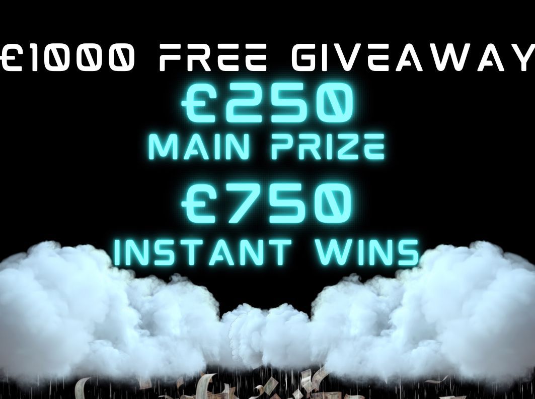 Won 10,000 Followers –  £1000 Free Giveaway